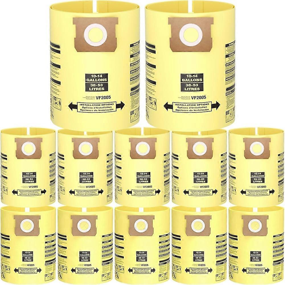 12er-pack 10–14 Gallonen Staubsaugerbeutel Für Ladenstaubsauger, Auffangbeutel Für Nass- Und Trockensauger, Ersetzt Typ I Teil 90672 9067200