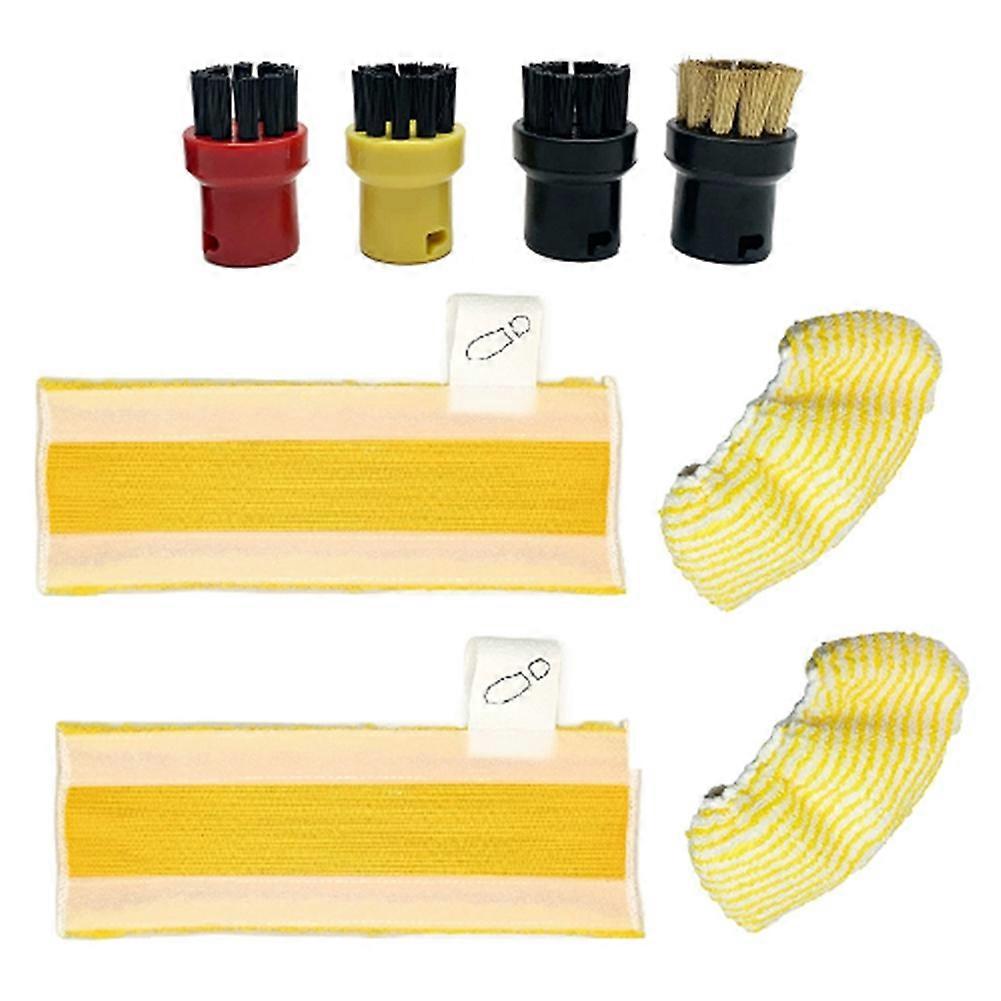 8er-pack Dampfbürstenköpfe Und Bodentücher Als Ersatz Für Karcher Sc1 Sc2 Sc3 Sc4 Sc5 Dampfstaubsauger