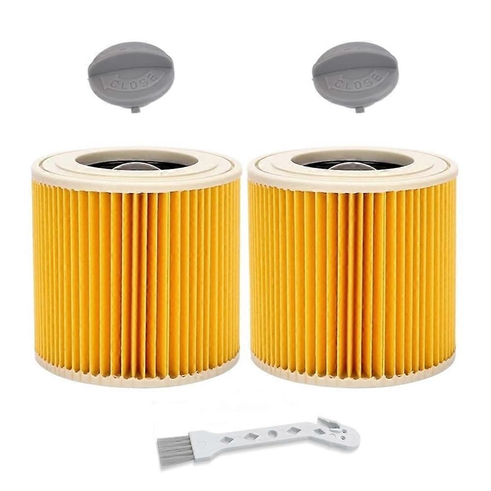 Set Mit 2 Ersatzfilterkartuschen Für Die Staubsauger Karcher Wd3 Premium, Wd2, Wd3, Wd3p, Mv2 Und Mv3.