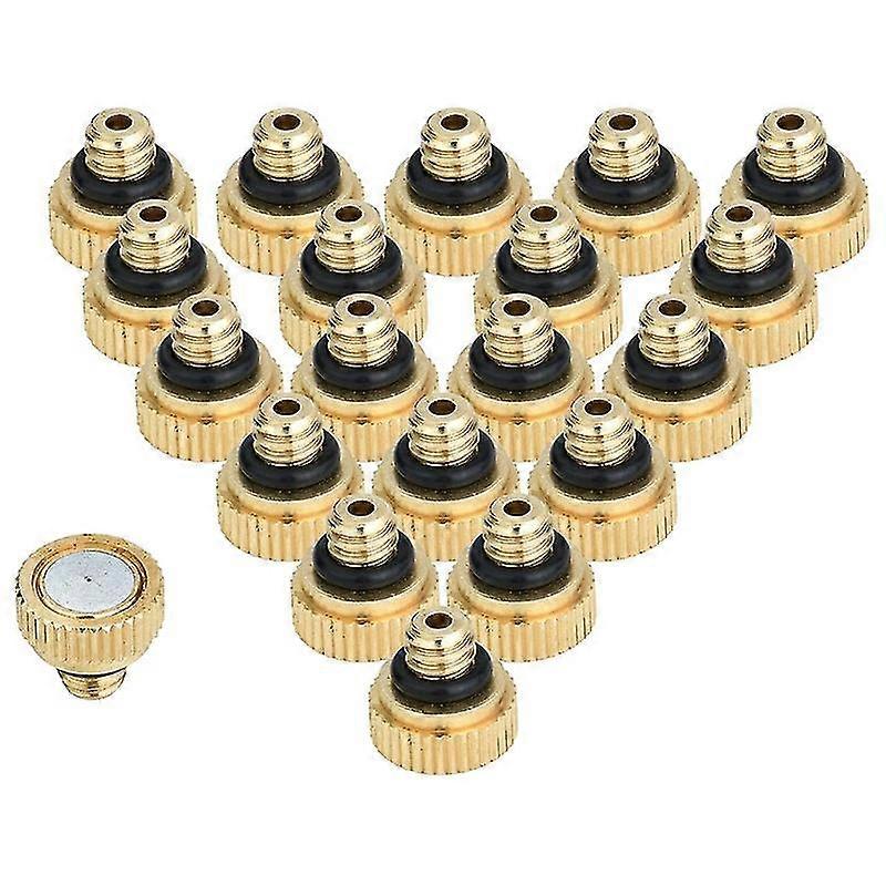 20 Stück Messing-nebeldüsen Für Kühlsystem 0,012 Zoll (0,3 Mm) Wassersprühdüse Sprühsprinkler Mis