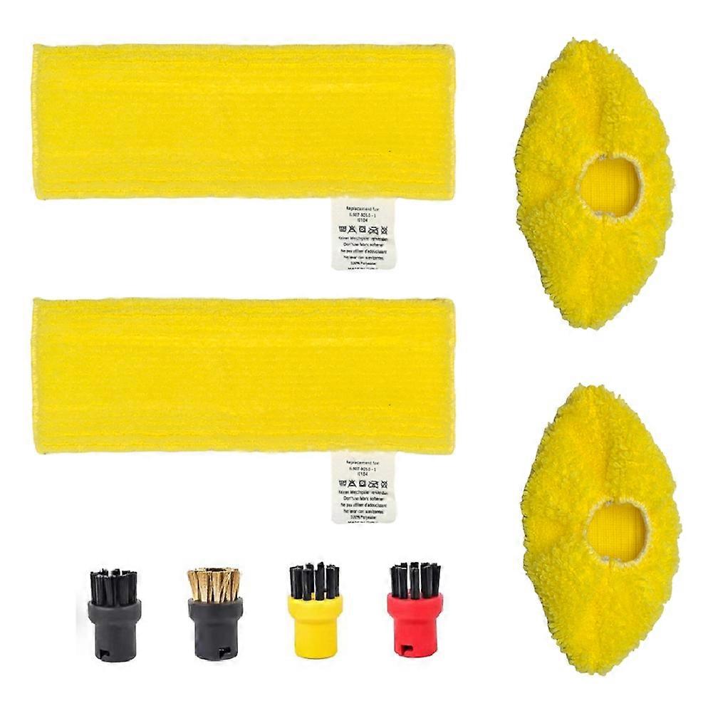8er-pack Dampfbürstenköpfe Und Bodentücher Als Ersatz Für Karcher Sc1 Sc2 Sc3 Sc5 Dampfstaubsauger