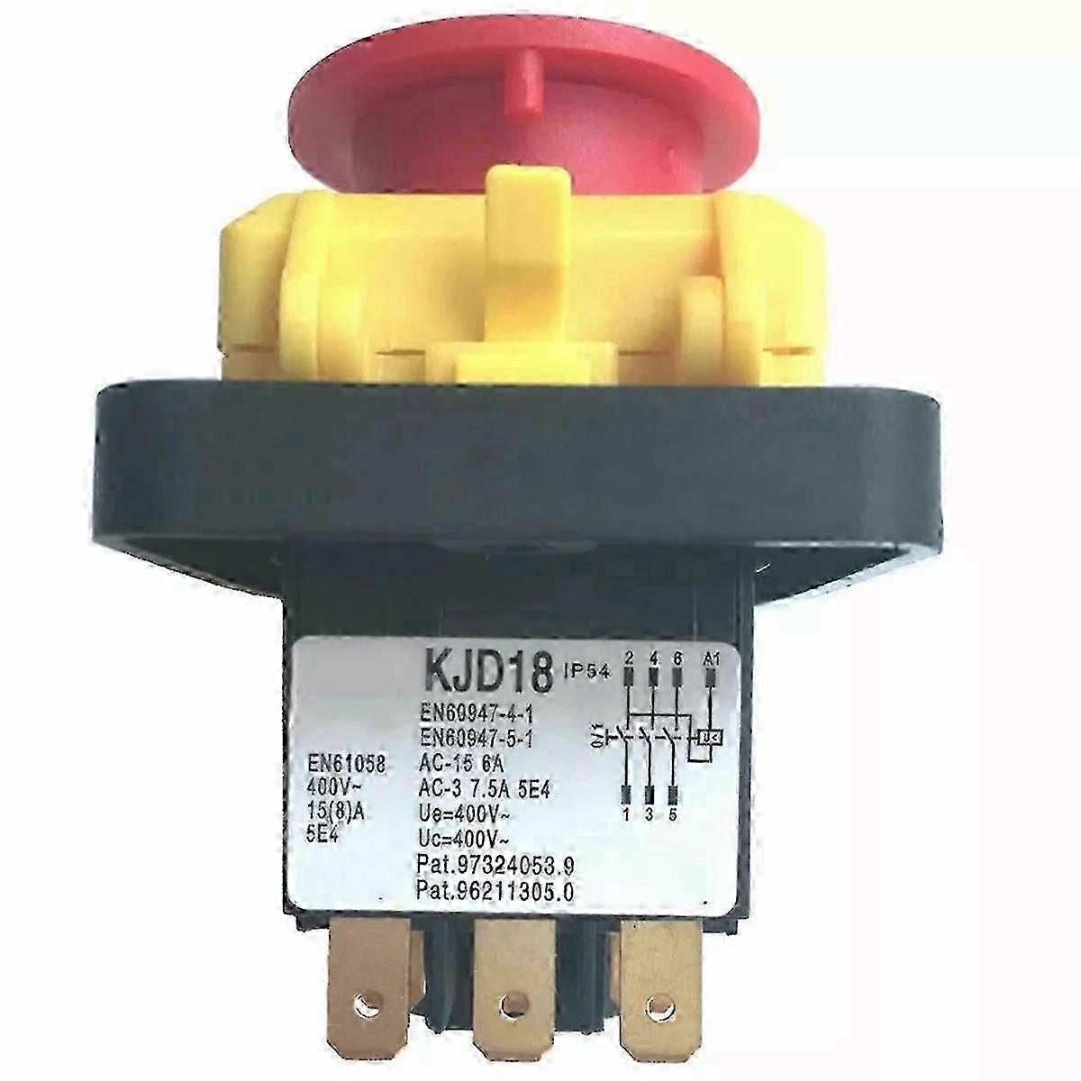 Für Kjd18 400 V 6 Pins Wasserdichter Magnetischer Druckschalter