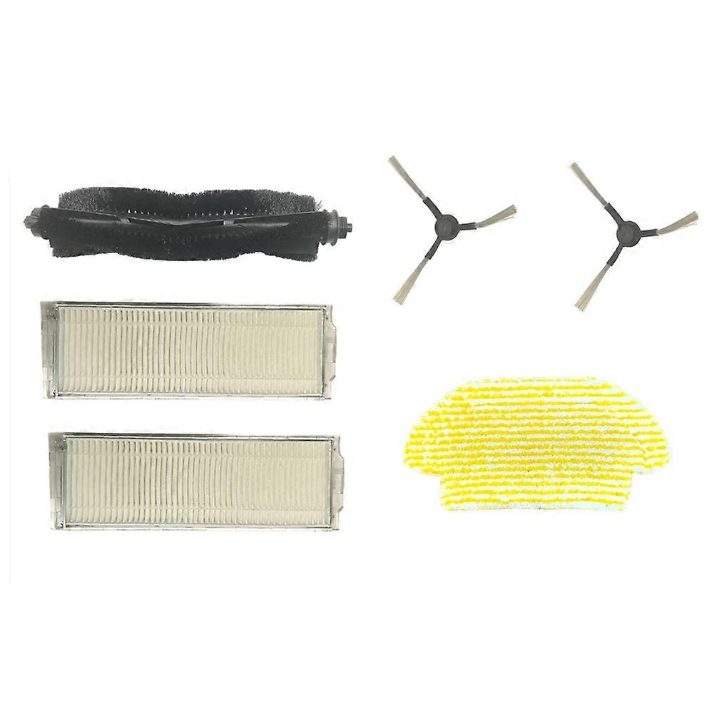 Ersatzteile Für Karcher Rcv3 Staubsauger: Hauptbürste, Seitenbürste, Filter Und Wischtuch (6 Stück)