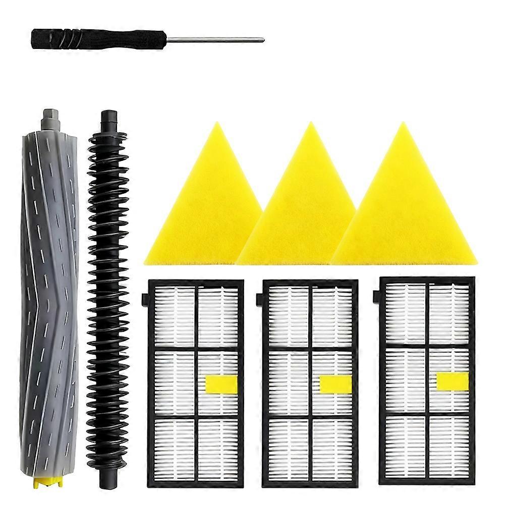 Set Mit 12 Zubehörteilen Für Die Serien Irobot Roomba 800, 900, 860, 870, 880, 890, 966 Und 980: Rotierende Bürste, Filter Für Hauptbürste Und Seite.