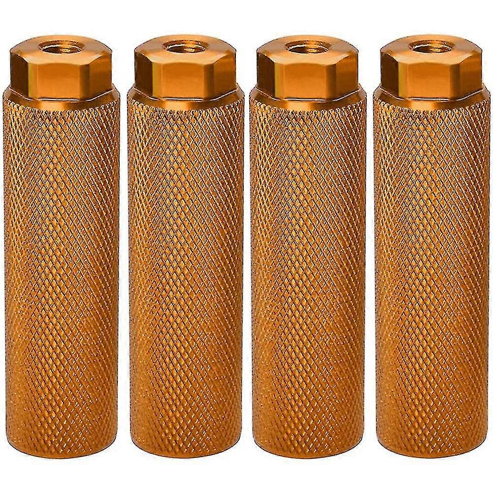 4 Stück Fahrrad-pegs, Aluminiumlegierung, Rutschfeste Bleifuß-fahrradpedale, Bmx-pegs Für 3/8 Zoll Fahrradachsen