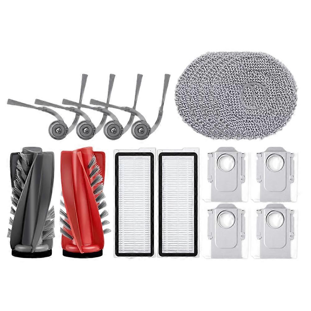 Für Roborock Qrevo Curv / 5ae / 5a1 / 5xc / S5x / Qrevo C Pro Staubsauger: Hauptseitenbürste, Reinigungstuch, Staubbeutel Und Filter