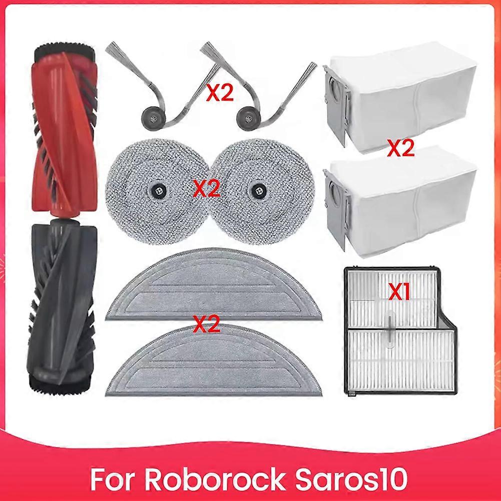Ersatzteile Für Roborock Saros10 Roboterstaubsauger: Hauptbürsten, Seitenbürsten, Staubbeutel, Reinigungstücher, Stofffilter