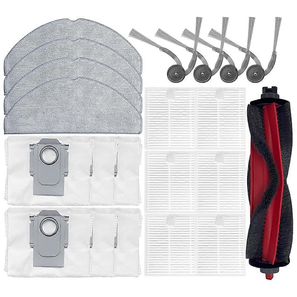 Packung Mit 21 Teilen Für Roborock Q7 M5/q7 M5+/q7 L5/q7 L5+/q7 Tf/q7 Tf+/q7b/q7t Plus: Ersatzteile (bürste, Filter, Tuch, Staubbeutel).