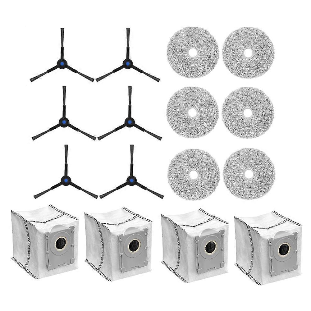 Packung Mit 16 Ersatz-hepa-seitenbürstenfiltern Und Reinigungstuch Für Ecovacs Deebot Mini-staubsauger.