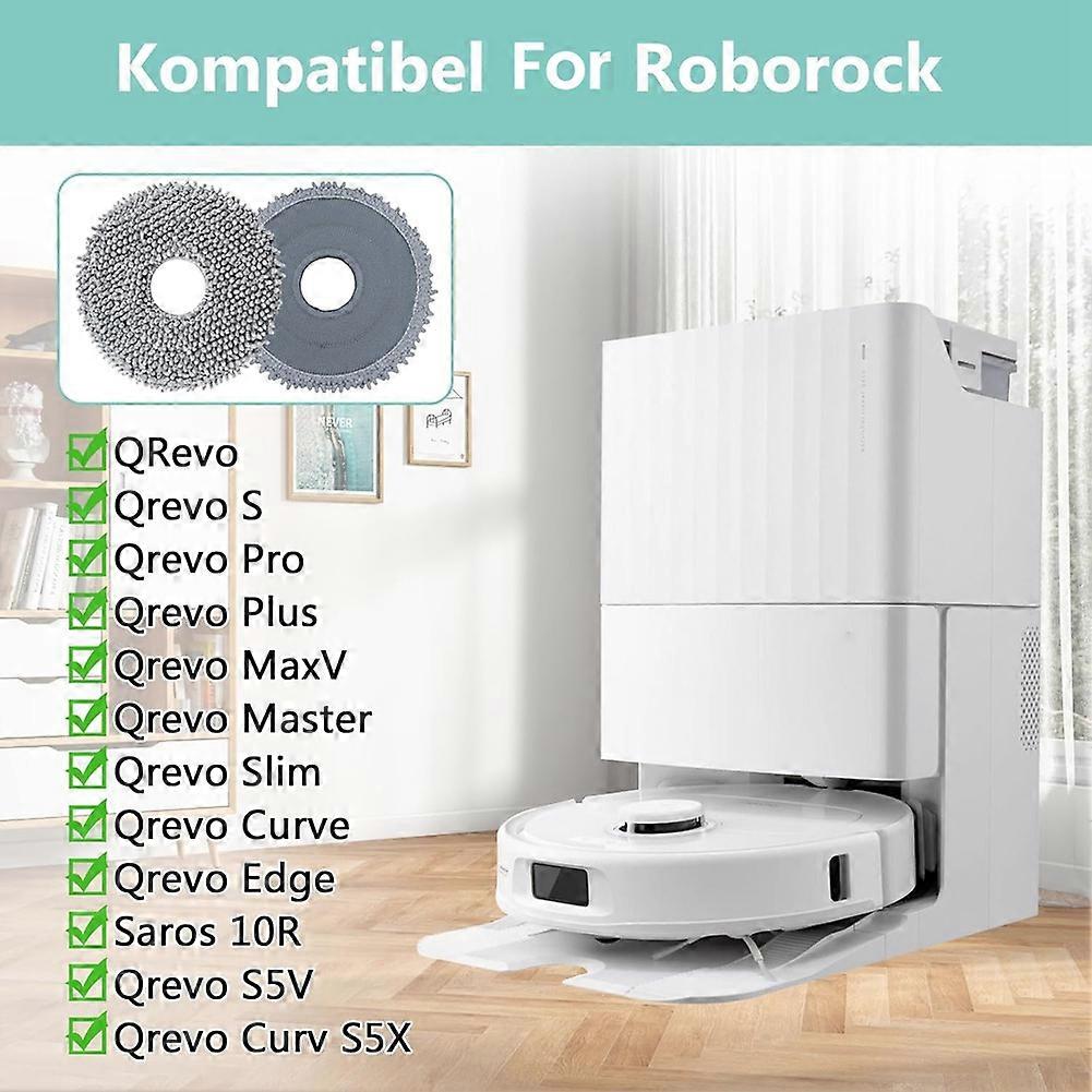 Wischtuch Für Roborock Q Revo/qrevo S/pro/maxv/master/slim/curve/edge/saros 10r/z70 Roboterstaubsauger