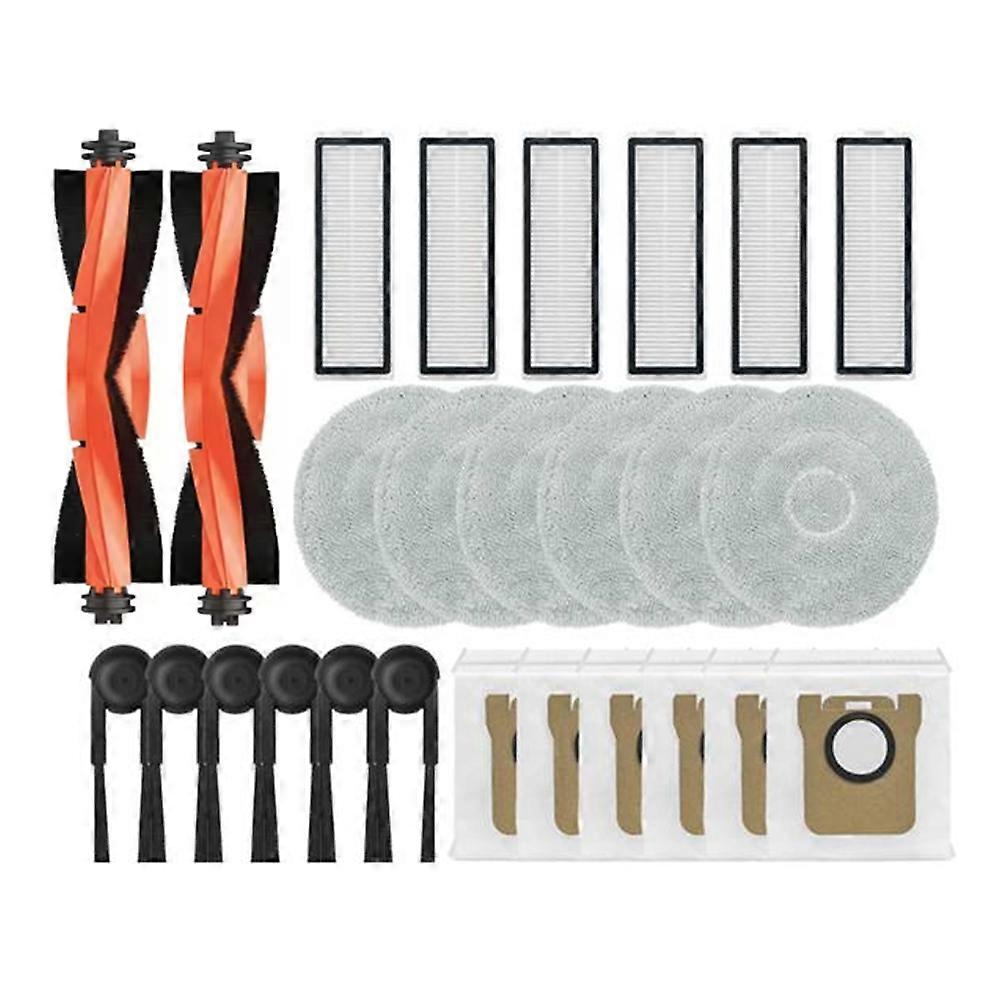 Packung Mit 26 Teilen, Kompatibel Mit Xiaomi Mijia M40s Ov31cn Staubsauger: Hauptbürste, Seitenbürste, Hepa-filter, Reinigungstuch Und Staubbeutel.