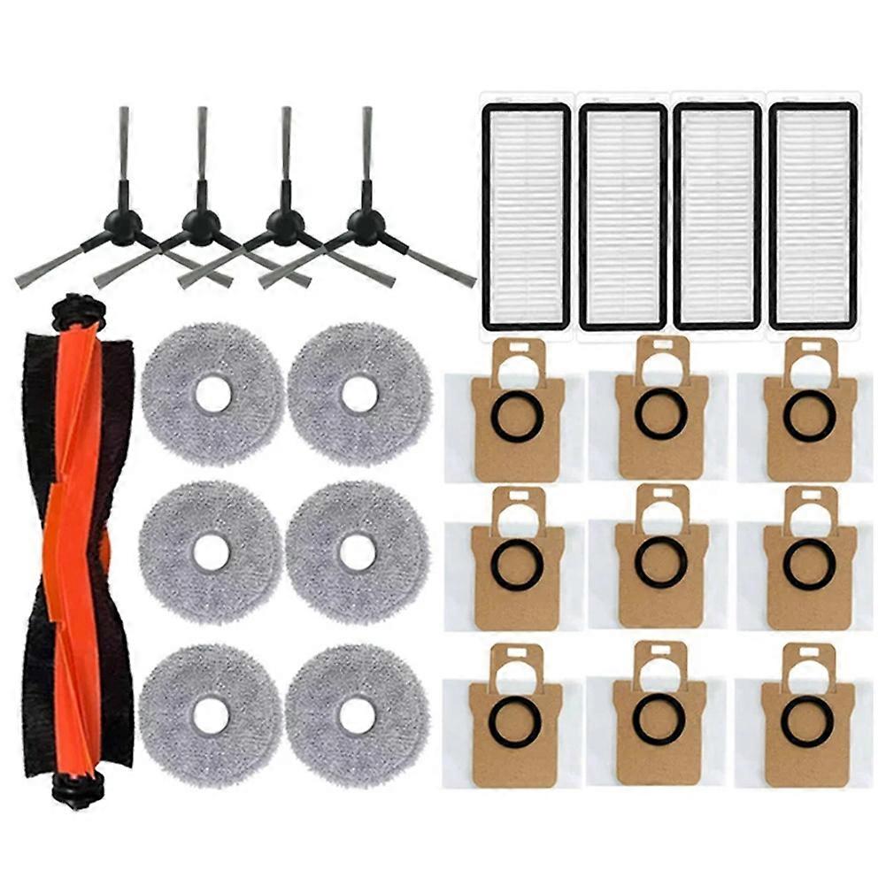 24 Stück Für Dreame Bot L30 Ultra L20 Ultra Staubsauger, Bürste, Staubbeutel, Filter, Roller, Mopp, Ersatzteile
