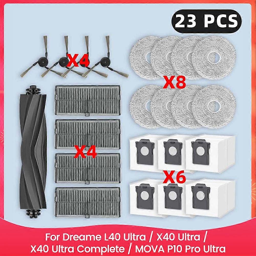 Ersatzteile Für Dreame L40 Ultra / X40 Ultra / X40 Ultra Complete / Mova P10 Pro Ultra: Filter, Staubbeutel Und Bürste.