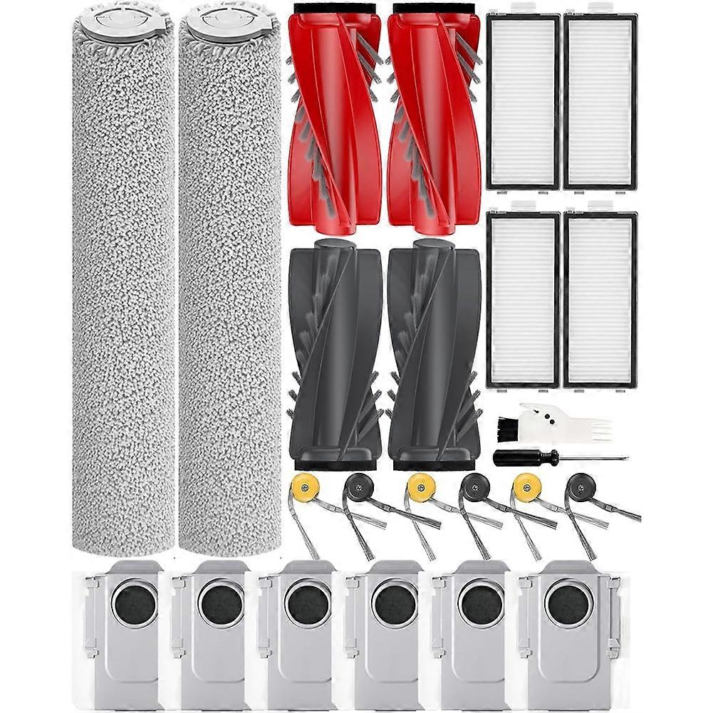 Qrevo Curv 2 Flow Ersatzset Für Roborock Qrevo Curv 2 Flow Roboterstaubsauger, 24 Teile