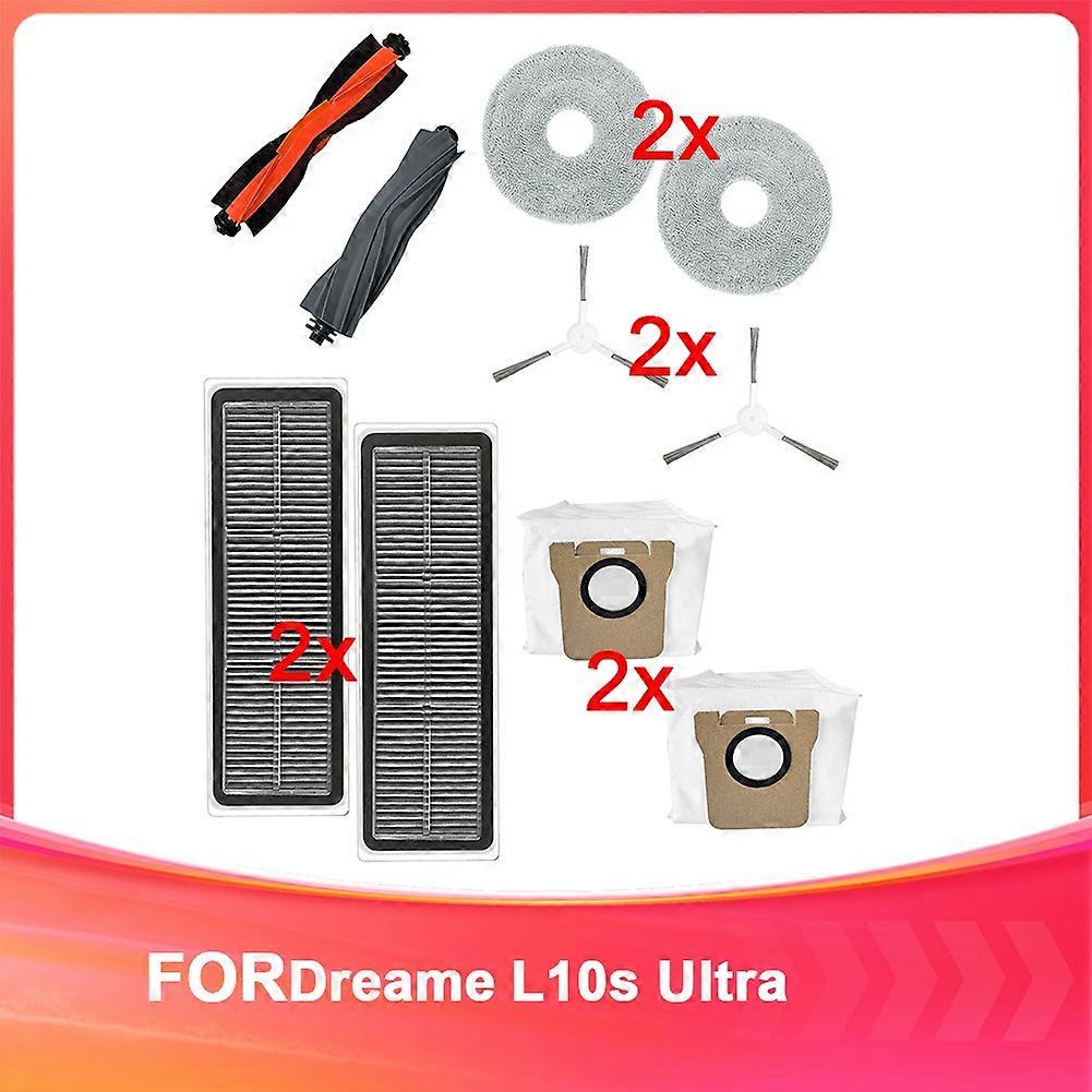 Mit Dem Dreame-roboterstaubsauger Und Dem Modell L10s Ultra Kompatibles Zubehör: Hauptbürste, Filter Und Staubbeutel.