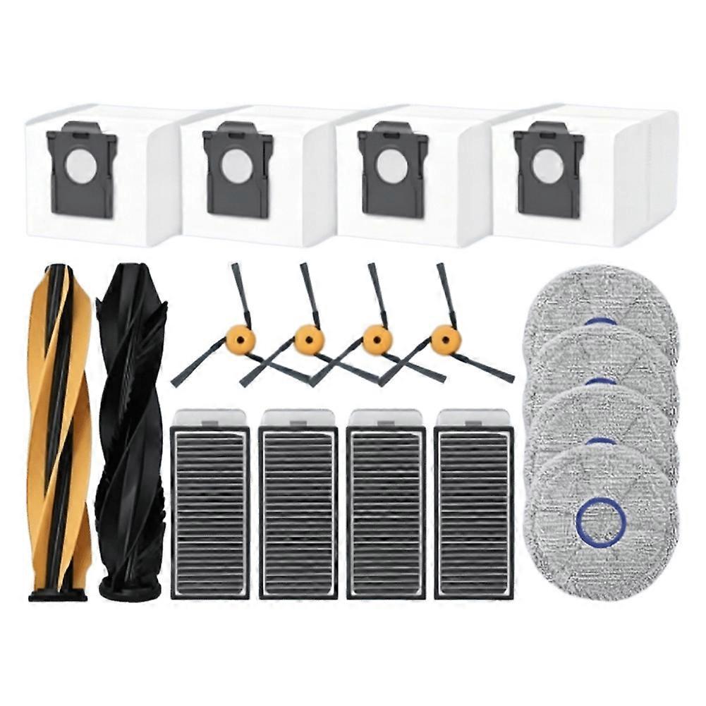 Mit Dem Staubsauger Dreame L60 Pro Ultra Kompatible Ersatzteile: Hauptbürste, Reinigungstuch, Staubbeutel Und Filter.