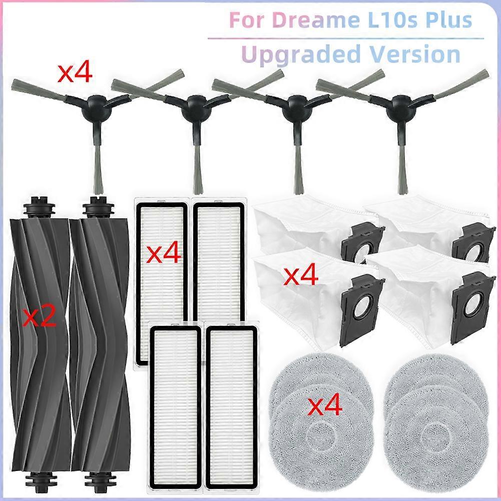 Für Dreame Mova S10 Plus/find S10 Plus Ersatzteile Hauptseitenbürste Filter Mopp Musselin Staubbeutel Zubehör