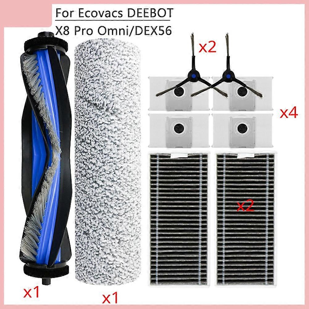 Ecovacs Deebot X8 Pro Omni Dex56 Staubsaugerzubehör: Hauptbürste, Seitenbürste, Hepa-filter, Walze Und Tuch