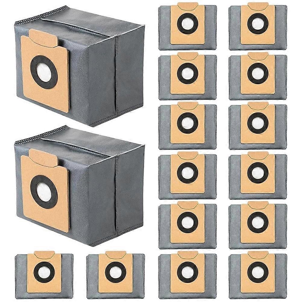 16er-pack Staubbeutel Für Eufy Clean X8 Pro X10 Pro Omni Roboterstaubsauger, Automatische Entleerungsstation, 4-lagiges Ersatzbeutelzubehör