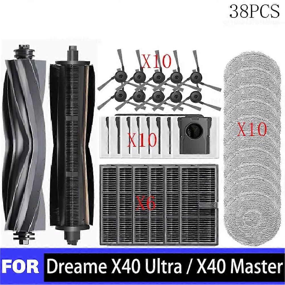 Gummi-ersatzteile Für Den Roboterstaubsauger Dreame X40 Ultra / X40 Pro: Hauptbürste Oder Reinigungsbürste, Staubbeutel Und Filter.