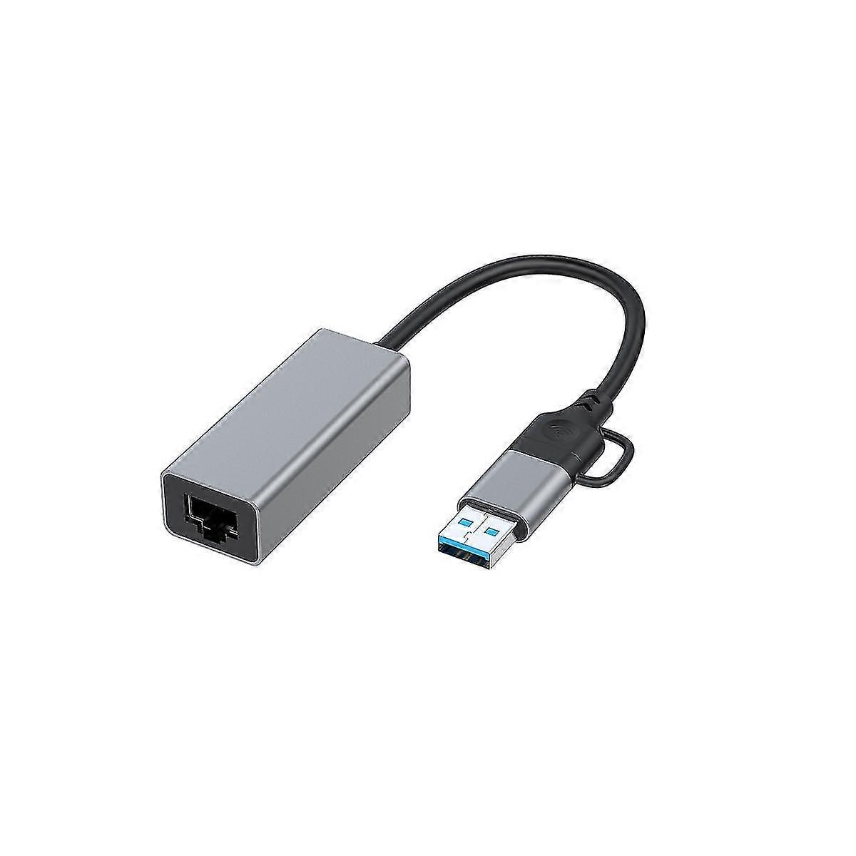 Usb-typ-c-zu-rj45-kabelnetzwerkkarte Externer Usb 3.0-zu-ethernet-kabeladapter Für Pc Laptop 100