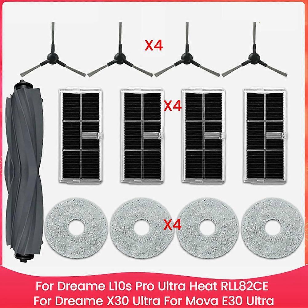 Für Dreame L10s Pro Ultra Heat Rll82ce, Dreame X30 Ultra, Mova E30 Ultra Staubsauger Hauptseitenbürste Hepa-filtermopp