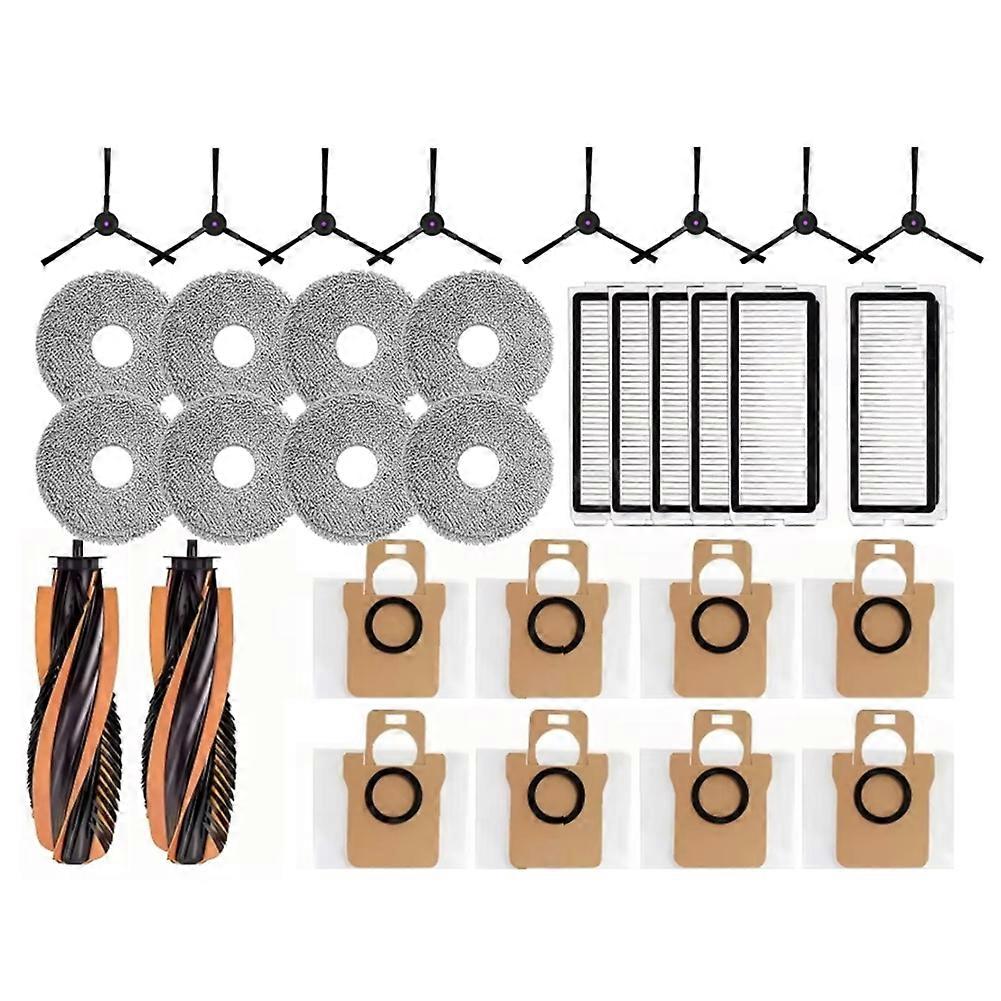 32er-pack Zubehör Für Den Roboterstaubsauger Jonr P20 Pro / T5 Pro: Hauptbürste, Hepa-filter, Reinigungstuch Und Staubbeutel.