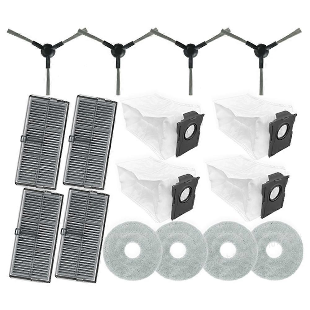 16-teilige Packung Für Staubsauger Dreame L10s Pro Ultra Heat/x30 Ultra/x30 Pro/s10 Pro Ultra: Ersatz-seitenbürste, Filter Und Staubbeutel.