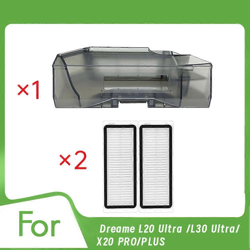 Staubbehälter Mit 2 Filtern Für Den Roboterstaubsauger Dreame L20 Ultra / L30 Ultra / X20 Pro / Plus - Zubehör Für Roboterstaubsauger