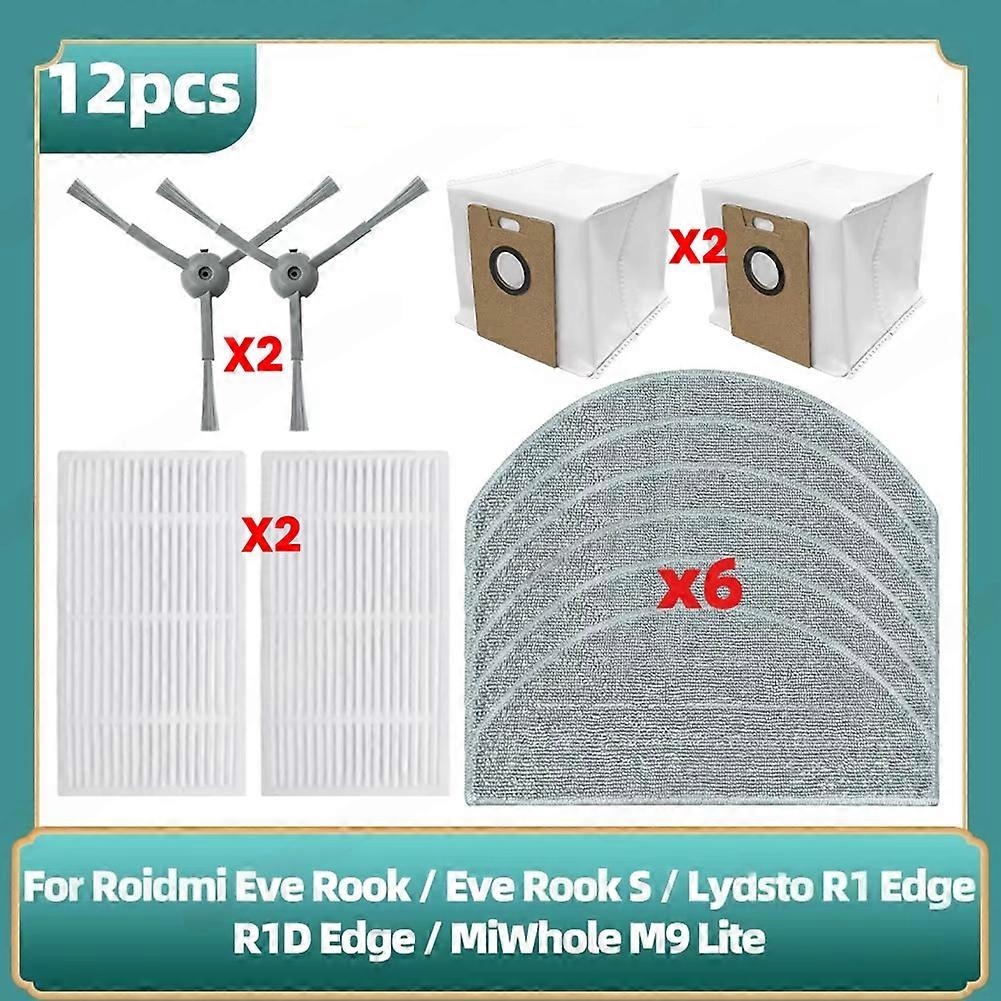 Ersatzteile Für Lydsto R1 Edge/r1d Edge/miwhole M9 Lite/roidmi Eve Rook/eve Rook S Staubsauger: Hepa-filter, Seitenbürste.