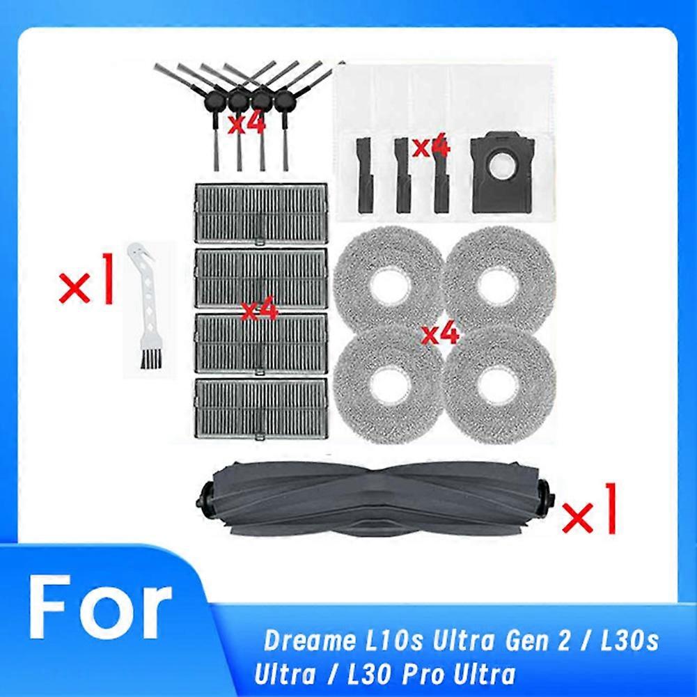 Für Dreame L10s Ultra Gen 2 / L30s Ultra / L30 Pro Ultra Roboter-staubsauger Hauptseitenbürste Moppfilter Staubbeutel