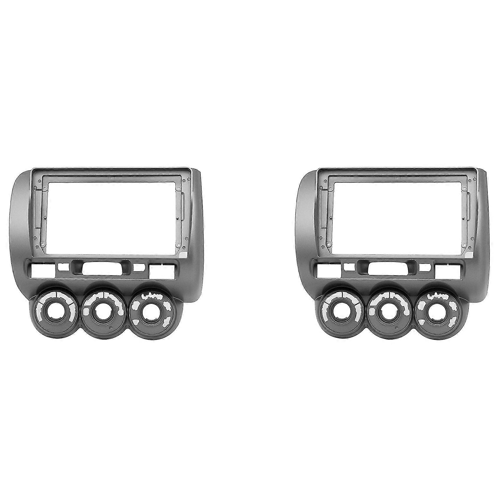 2x 9 Zoll 2din Autoradio Blende Stereo Dvd Audio Panel Links Lenkrad Für Fit City Jazz 2006