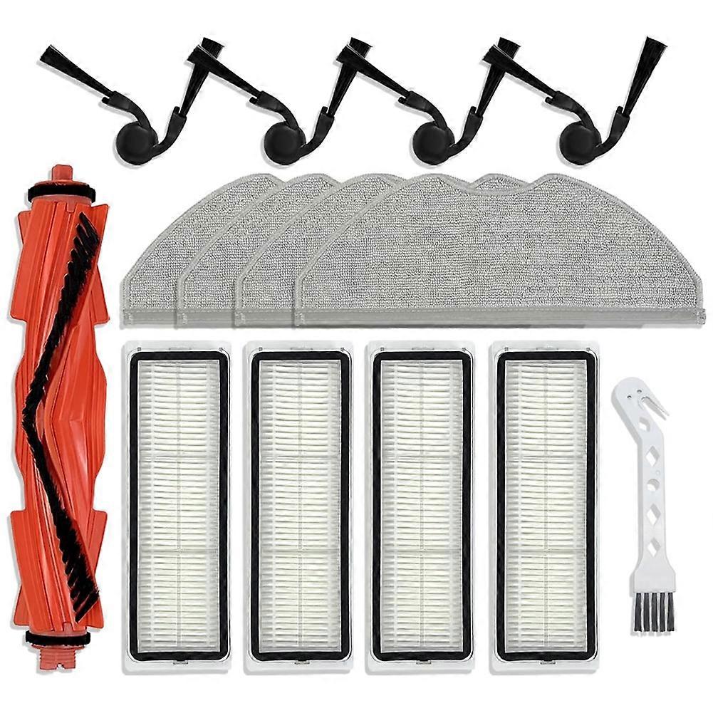14-teiliges Zubehör Für Xiaomi S40/ov81 Roboterstaubsauger: Hauptbürste, Reinigungstuch, Filter Und Ersatzteile.