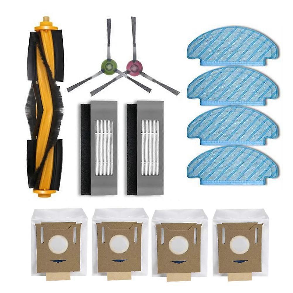 Packung Mit 13 Teilen Für Ecovacs Deebot N8/n8 Pro/ozmo T8/t8 Pure/t9/t9+ Staubsauger: Hauptbürste, Filter Und Staubbeutel.