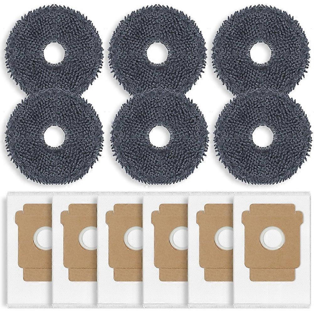 12er-pack Ersatzteile: Staubbeutel Und Reinigungstücher Für Den Roboter-staubsauger Irobot Roomba Plus 405 Combo/505 Combo.