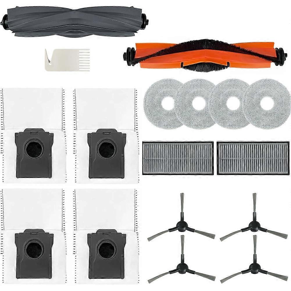 Zubehörset Für Dreame L10s Ultra Gen 2 / L10s Pro Ultra Heat / X30 Ultra: Gummi-hauptbürste, Hauptbürste, Reinigungstücher.
