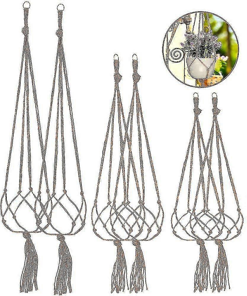 6 Stück Hängekorb, Hängekorb, Hängender Blumentopfhalter