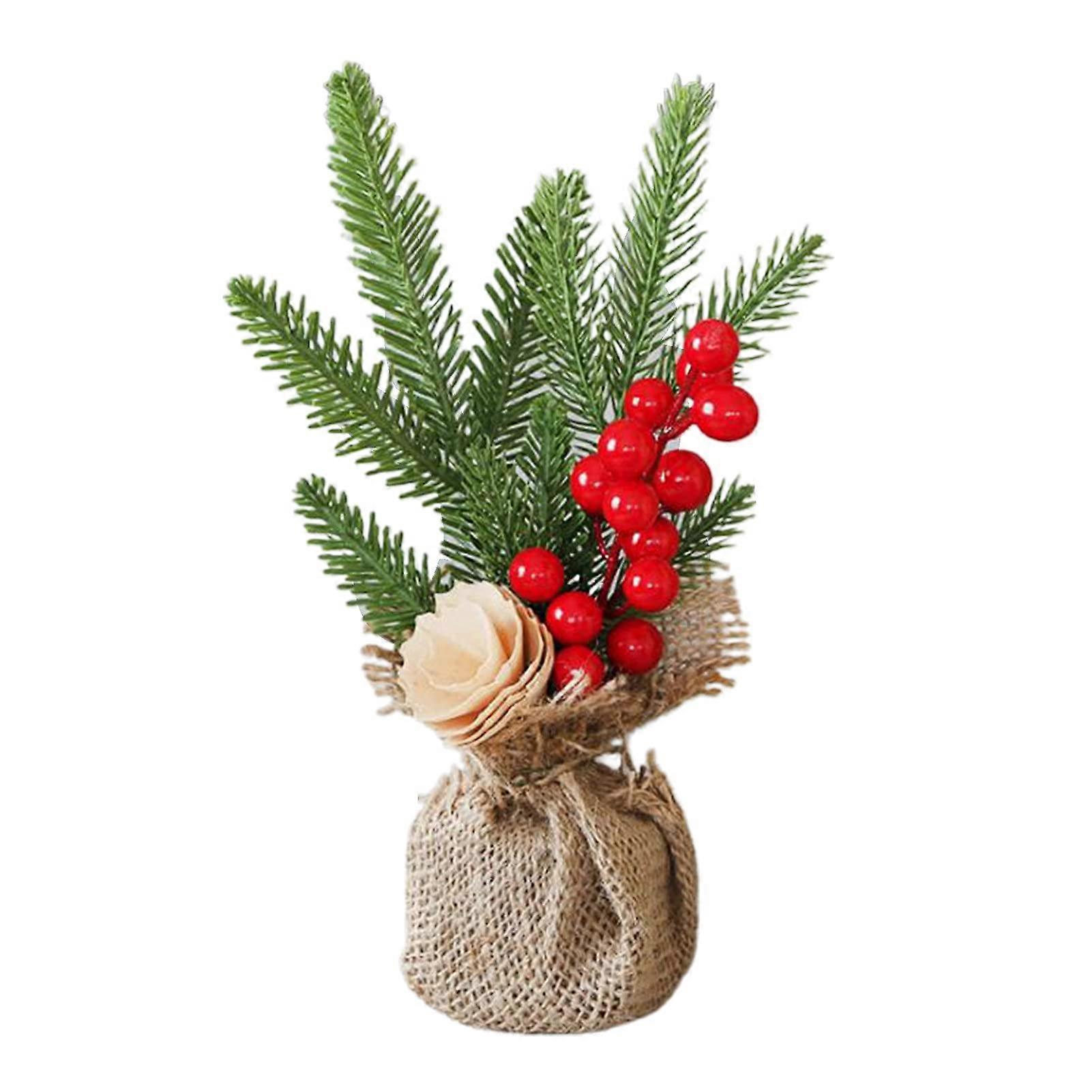 Weihnachtsdekorationen, Mini-weihnachtsbaum, Lebendige Dekorationen, 25 Cm, Künstlicher Miniatur-weihnachtsbaum Für Den Schreibtisch, Weihnachtsdekoration, Party-dekoration, Geschenke (a)