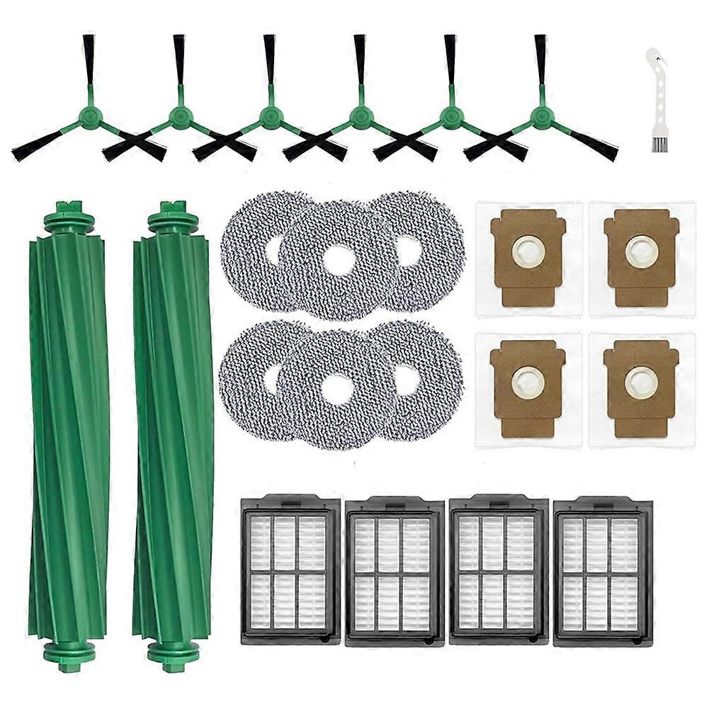 Ersatzteilset Für Irobot Roomba Plus 405 Combo/505 Combo Roboterstaubsauger: Hauptbürste, Filter Und Staubbeutel (23 Stück).