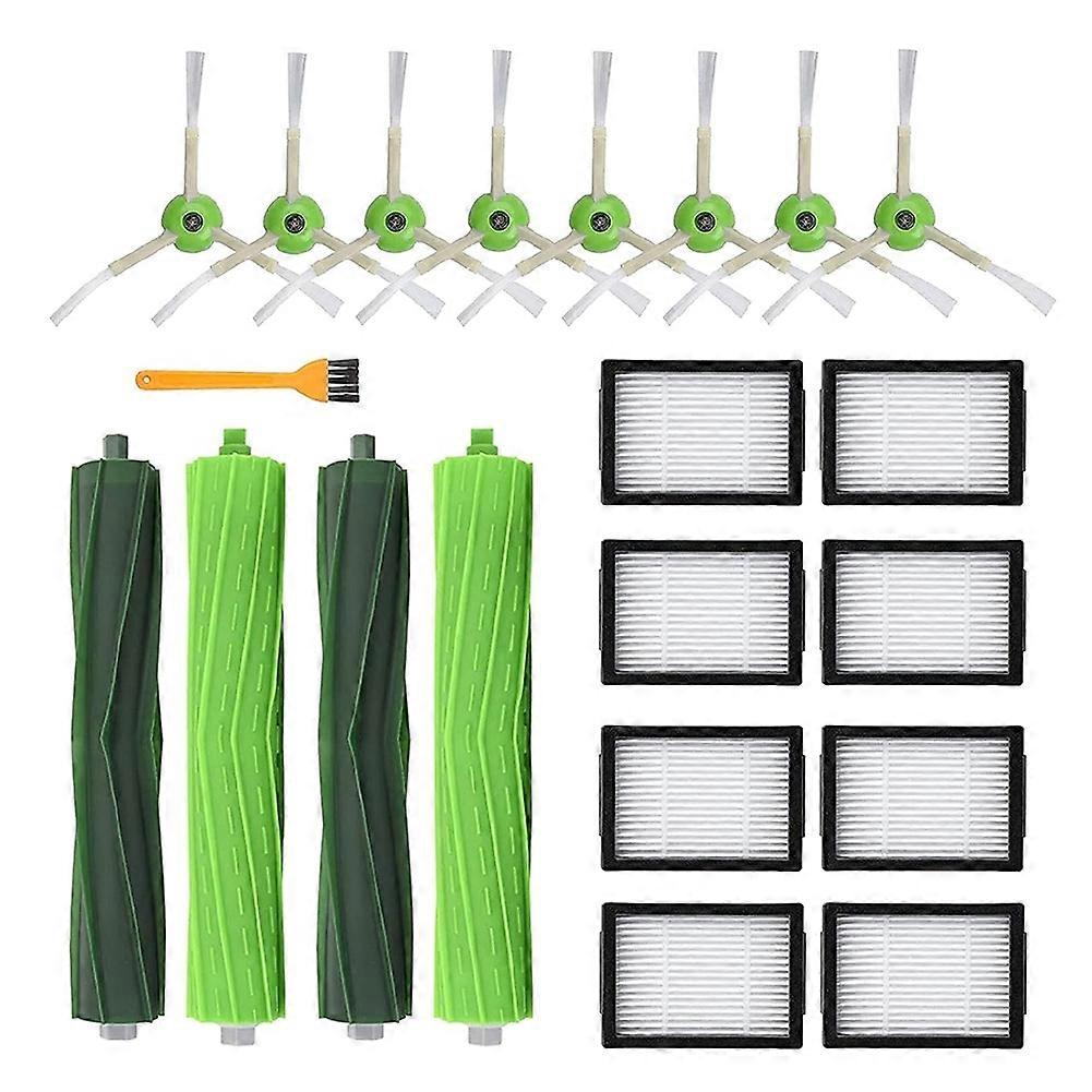 Kit D'Aspirator Irobot Roomba I7+, I3, I4+, I6, I6+, I8, I8+, E5, E6, E7 Und J7+: Räumnadeln Aus Kautschuk, Hepa-filter Und Seitliche Räumnadeln.