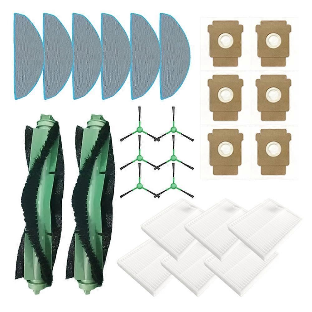 Ersatzteile Für Irobot Roomba Combo Essential/2 Essential/105 Combo/y0110/y0112/y0140: Bürste, Filter, Reinigungstuch Und Staubbeutel