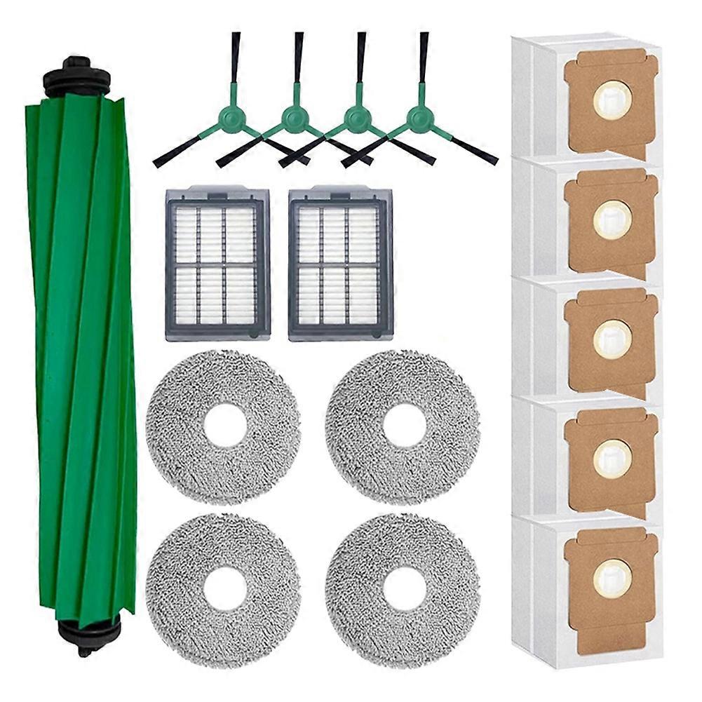Ersatzteilset Für Irobot Roomba Plus 405/505 Combo Roboterstaubsauger: Hauptbürste, Reinigungsfilter Und Staubbeutel.