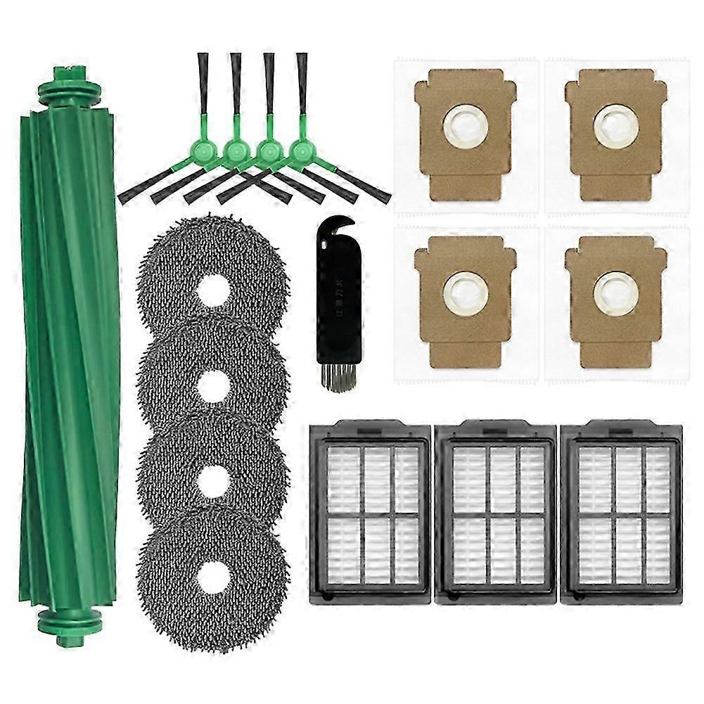Staubsaugerteile Für Irobot Roomba Plus 505 Combo/ 405 Combo, Hauptseitenbürste, Hepa-filter, Mopp-pad, Staubbeutel, 17 Stück