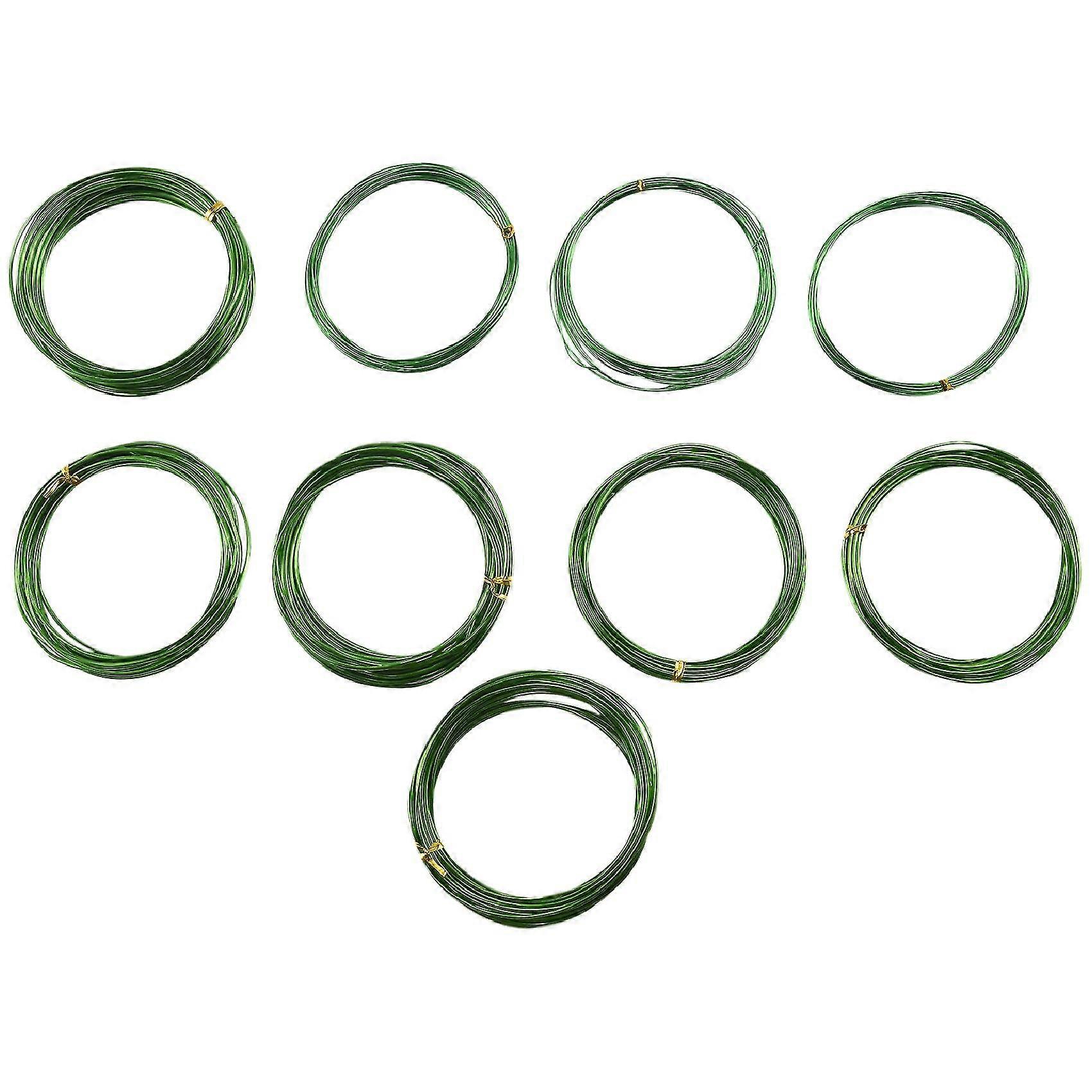 9 Bonsai-drähte, Eloxierter Aluminium-bonsai-trainingsdraht Mit 3 Größen (1,0 Mm, 1,5 Mm, 2,0 Mm), 147 Fuß