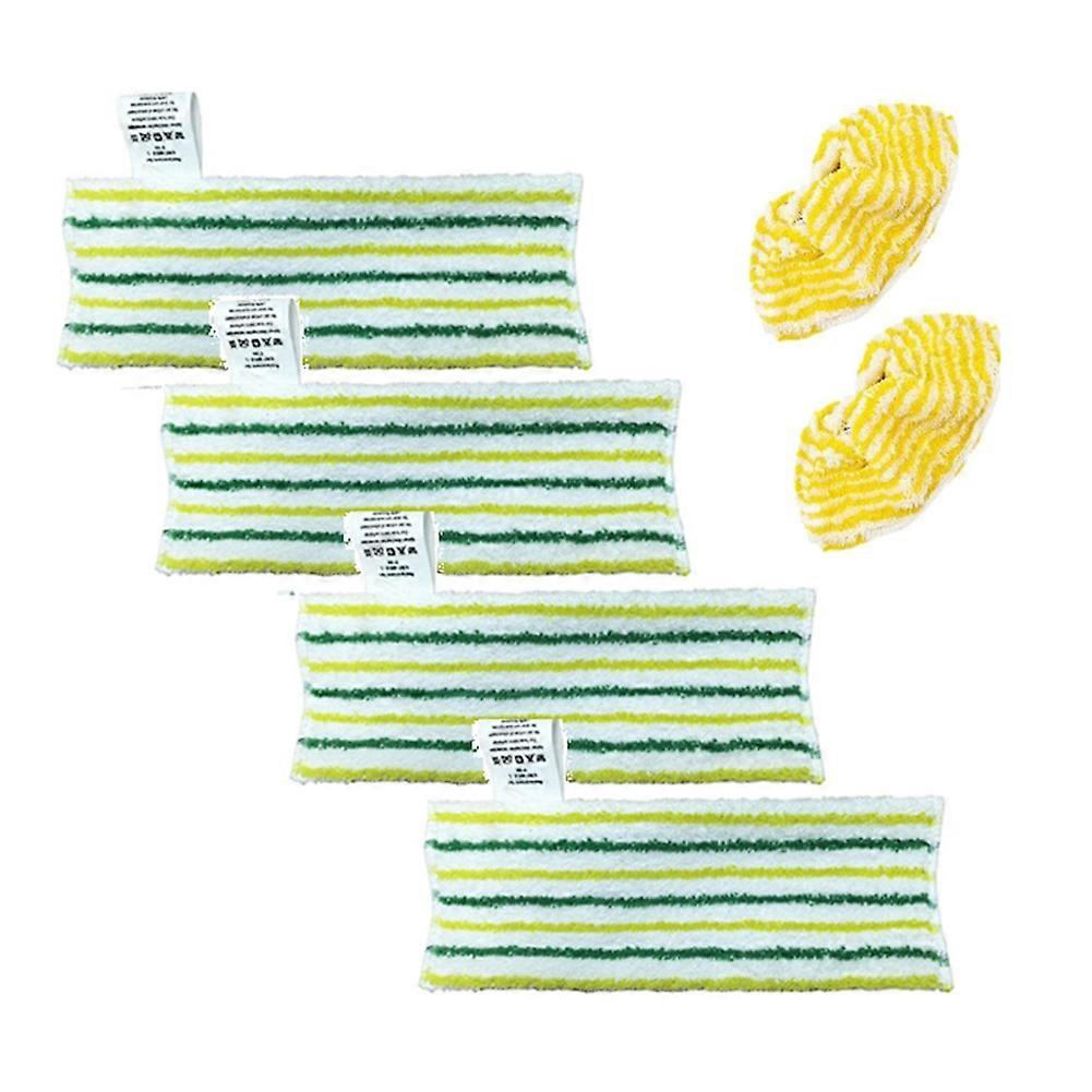 Set Mit 6 Universal-dampfreiniger-bodentüchern Für Karcher Sc2 Sc3 Sc4 Sc5 – Waschbares Reinigungszubehör Und Bezüge