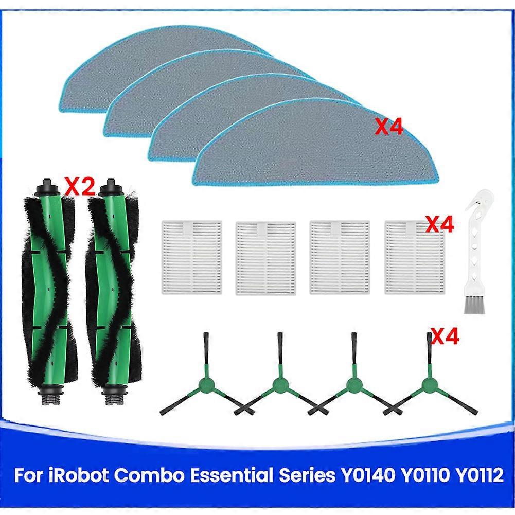 Zubehör Für Die Roboterstaubsauger Der Irobot Combo Essential-serie Y0140, Y0110 Und Y0112: Hauptbürste, Filter Und Reinigungsset.
