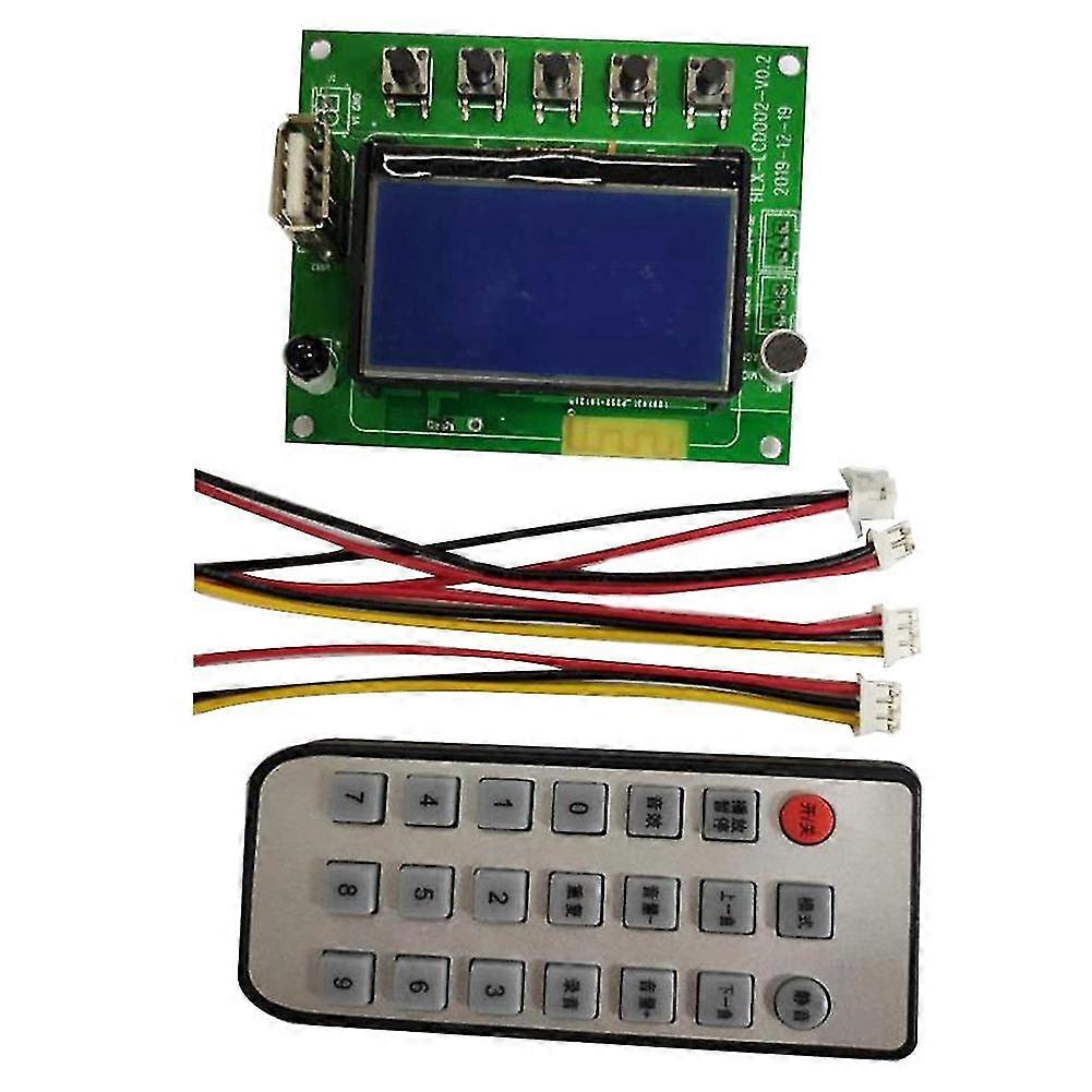 12 V Mp3-decoder-board-modul, Lcd-lyrics-anzeige, Bluetooth 5.0, Auto-usb-mp3-player, Wma-wav-unterstützung, Tf