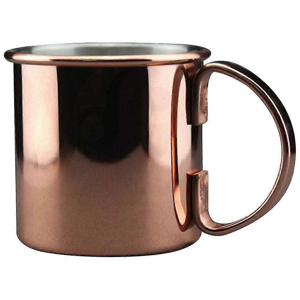 450 Ml Edelstahl-wasserbecher, Moskau-mule-becher, Gerader Körper, Gerollter Becher, Bar-cocktail-becher, Bier