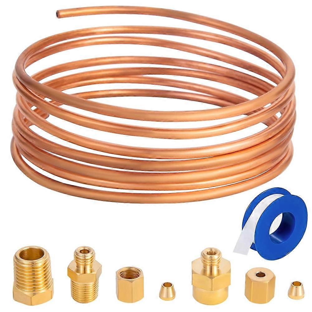 72-zoll-öldruckmessgerät-schlauchsatz, Satz Kupferrohr Mit 1/4 Zoll X 1/8 Zoll Npt, 1/8 Zoll Npt-außengewinde
