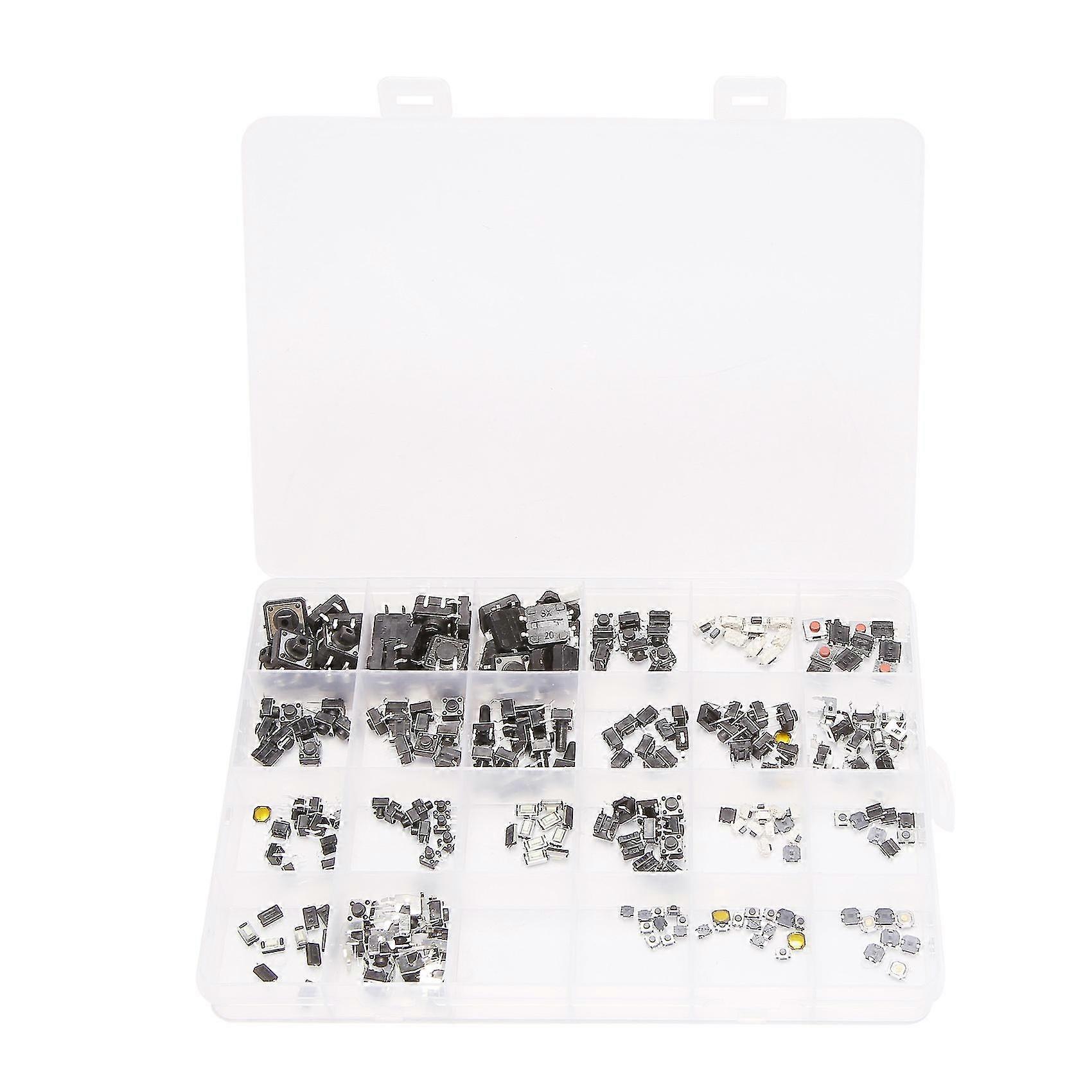 250 Stück 25 Typen Mini-tastschalter Mini-smd-dip-leaf-schalter 2x4 3x6 6x6 Diy Kit